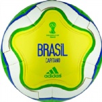 WC World Cup 2014 Capitano BRAZIL Soccer Ball Brand New Yellow Size 5