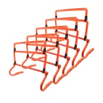Trademark Innovations multicolor Adjustable Speed Training Hurdles (Set of 5)